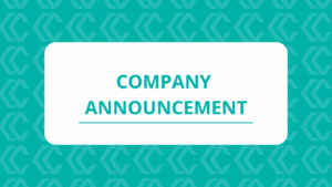 Banner with the text "Company Announcement".