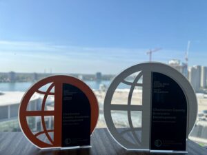 Trophies for the 2025 International Economic Development Council.